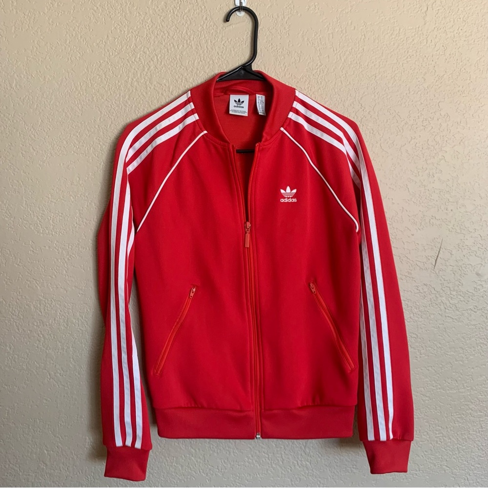 Adidas Red Track Jacket